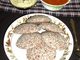 Ragi idli recipe - nanchane idli - how to make finger millet idli