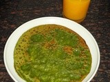 Sabbasige sihi dosa  recipe - dill leaves sweet dosa ( dose )