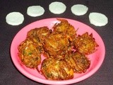 Shallow Fried Onion Pakoda - Kanda Bhaji