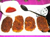 Vegetable Cutlet - Potato,  Carrot,  Green Peas  Cutlet