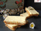 Barrette fredde al limone con crema al formaggio e latte condensato