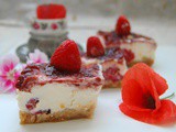 Mini cheese cake bars