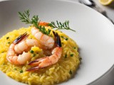 Risotto allo Zafferano con Gamberi e Limone