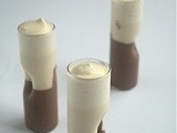 Chocolate, vanilla, cream... and grappa desserts in fancy grappa glasses