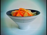 Daikon and Carrot Salad with Miso and Toasted Sesame Seeds