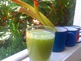 Detox! Celery, rhubarb, cucumber and apple juice