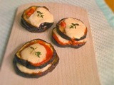 Eggplant, tomato and mozzarella