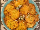 Onion weed and Parmigiano fritters