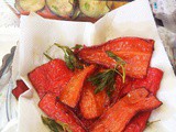 Peperoni e salvia fritti - fried capsicums and sage