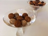 Raw, vegan, sugar free and gluten free chocolate truffles