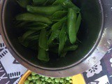 Risi e bisi coi baccelli - Fresh pea risotto with pea pod broth