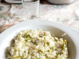 Risotto with hop shoots step by step