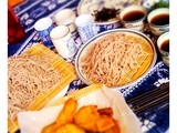 Sunday dinner, Zaru Soba and Vegetable Tempura