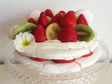 The Famous Aquafaba meringue makes a good Vegan 'Pavlova'