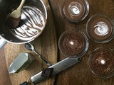 Two layers Vegan Chocolate Soy Cream Pudding