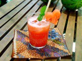 “Use Your Melon” for nz watermelon month: Watermelon juice with lemongrass and mint