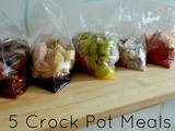 5 Crock Pot Meals x 2 = 10 Dinners