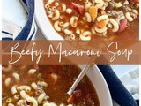 Beefy Macaroni Soup