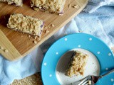 Blueberry Cream Oatmeal Crumb Bars