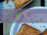 Butterscotch Funfetti Birthday Blondies