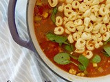 Cheese Tortellini Minestrone Soup