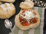 Chunky Beer Chili in Homemade Bread Bowls