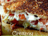 Creamy Tomato, Bacon and Artichoke Grilled Cheese