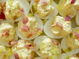 Dill Pickle & Bacon Deviled Eggs