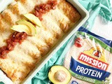 Fiesta Cream Cheese Chicken Enchiladas