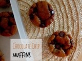 Flourless Peanut Butter Banana Chocolate Chip Muffins