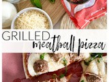 Grilled Meatball Pizza