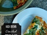 Hash Brown Crusted Spinach & Egg Quiche