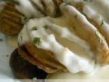 Hasselback Potatoes with Spicy Ranch Sauce