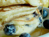 Lemon Ricotta Blueberry Pancakes