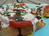 Open-Faced Balsamic Caprese Sandwiches