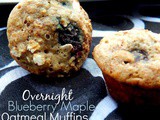 Overnight Blueberry Maple Oatmeal Muffins + Cookbook Giveaway
