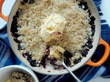 Skillet Blueberry Cobbler for Two