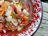 Slow Cooker Vegetable Beef & Noodle Soup