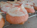 Strawberry Cake Mix Cookies with Cream Cheese Frosting