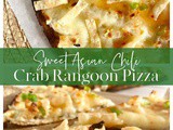 Sweet Asian Chili Crab Rangoon Pizza