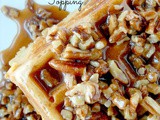 Sweet Potato Waffles with Caramel Pecan Topping + Cuisinart Waffle Maker Giveaway