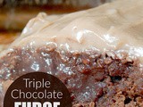Triple Chocolate Fudge Brownies