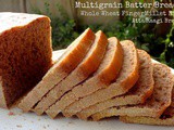 Atta Raagi Bread | Whole Wheat Finger Millet Batter Bread | Multigrain Batter Bread | Vegan Bread