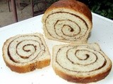 Cinnamon swirl loaf - two way (with butter and eggs and without)