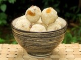 Coconut Laddu / Coconut Balls with Dry fruits, Nuts and Seeds (Vegan)