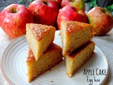 Egg less Apple Snack Cake