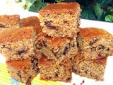 Eggless whole wheat date and walnut cake