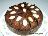 Eggless whole wheat dates cake