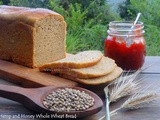 Hemp and Honey Whole Wheat Bread / #BreadBakers