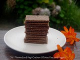 Oat Flaxseed and Ragi Crackers (Gluten Free and Vegan)